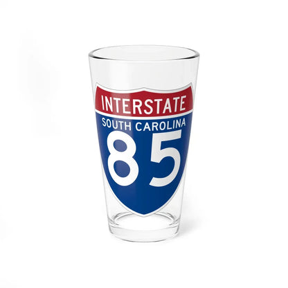I-85 SC (South Carolina) (Road Sign) Pint Glass 16oz 16oz - Go Mug Yourself