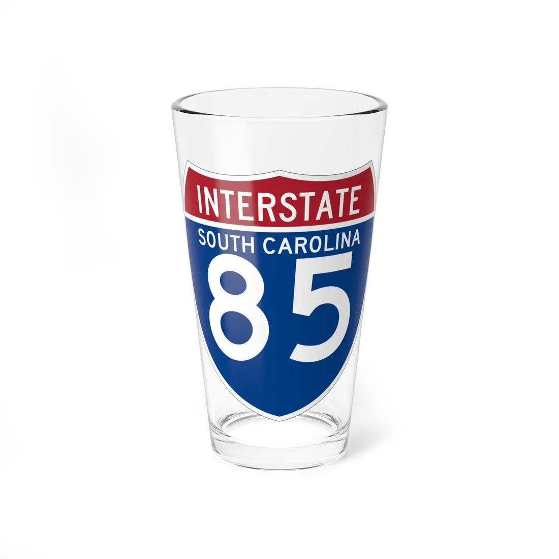 I-85 SC (South Carolina) (Road Sign) Pint Glss 16oz 16oz - Go Mug Yourself