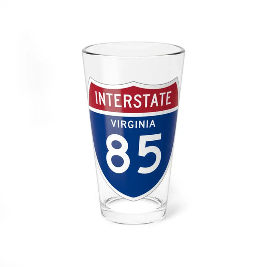 I-85 VA 1957 (Virginia) (Road Sign) Pint Glass 16oz 16oz - Go Mug Yourself