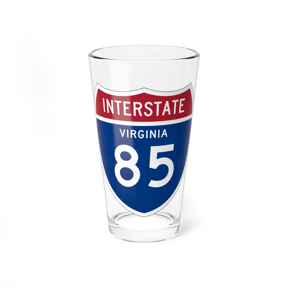 I-85 VA 1957 (Virginia) (Road Sign) Pint Glss 16oz 16oz - Go Mug Yourself