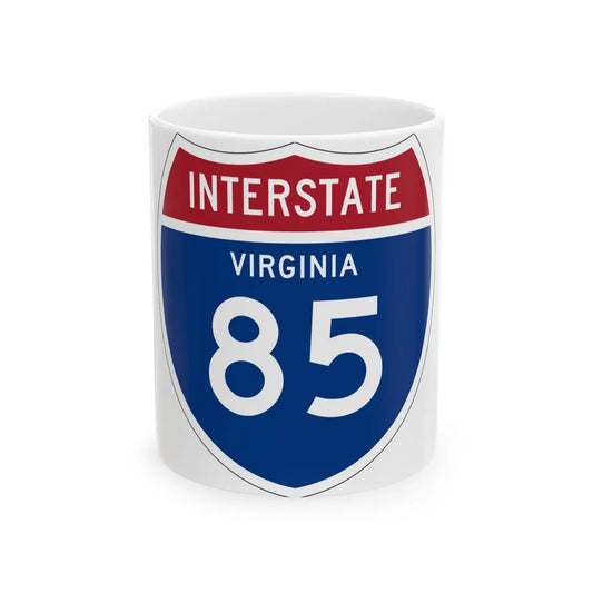 I-85 VA 1957 (Virginia) (Road Sign) White Coffee Mug 11oz - Go Mug Yourself