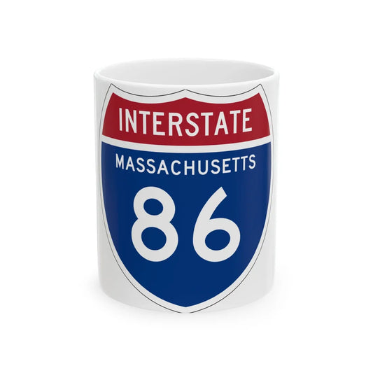 I-86 MA 1957 (Massachusetts) (Road Sign) White Coffee Mug 11oz - Go Mug Yourself