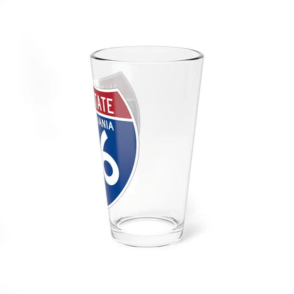 I-86 PA (Pennsylvania) (Road Sign) Pint Glass 16oz - Go Mug Yourself