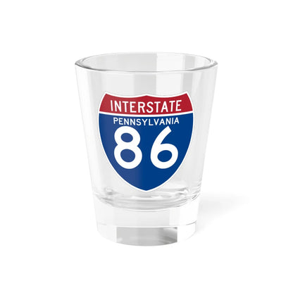 I-86 PA (Pennsylvania) (Road Sign) Shot Glass 1.5oz 1.5oz - Go Mug Yourself
