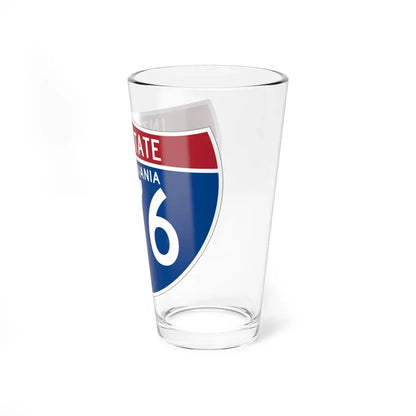 I-876 PA (Pennsylvania) (Road Sign) Pint Glass 16oz - Go Mug Yourself