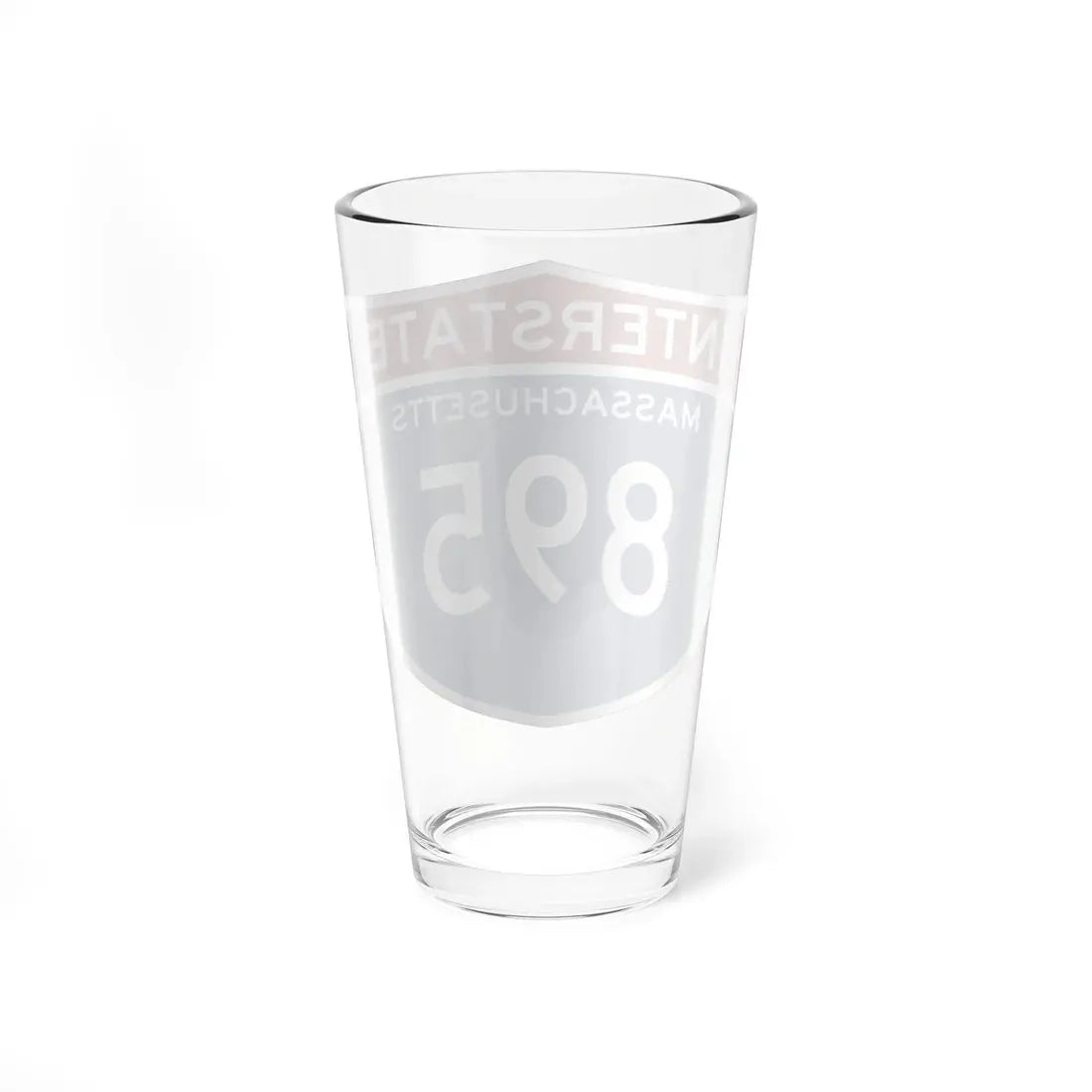 I-895 MA (Massachusetts) (Road Sign) Pint Glass 16oz - Go Mug Yourself