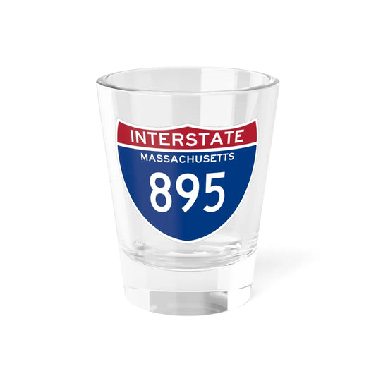 I-895 MA (Massachusetts) (Road Sign) Shot Glass 1.5oz 1.5oz - Go Mug Yourself