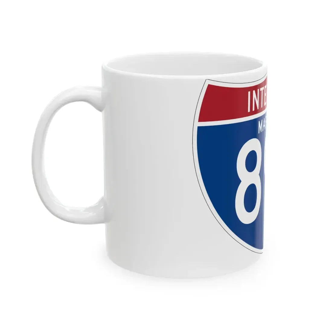 I-895 MD (Maryland) (Road Sign) White Coffee Mug - Go Mug Yourself