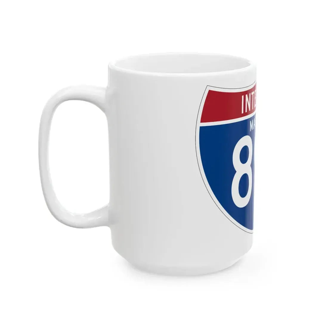 I-895 MD (Maryland) (Road Sign) White Coffee Mug - Go Mug Yourself
