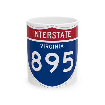 I-895 VA 1961 (Virginia) (Road Sign) White Coffee Mug 11oz - Go Mug Yourself