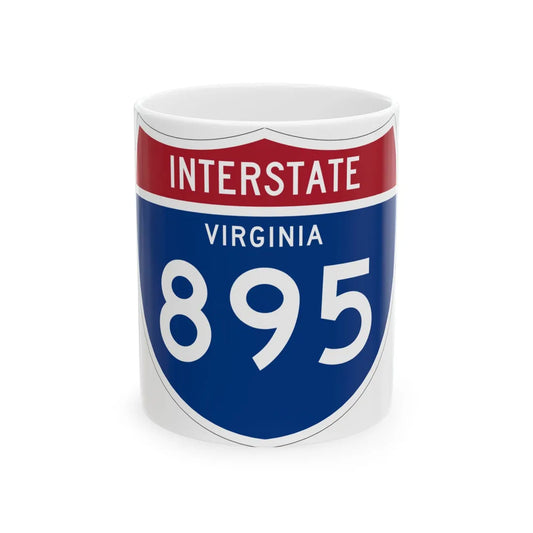 I-895 VA 1961 (Virginia) (Road Sign) White Coffee Mug 11oz - Go Mug Yourself