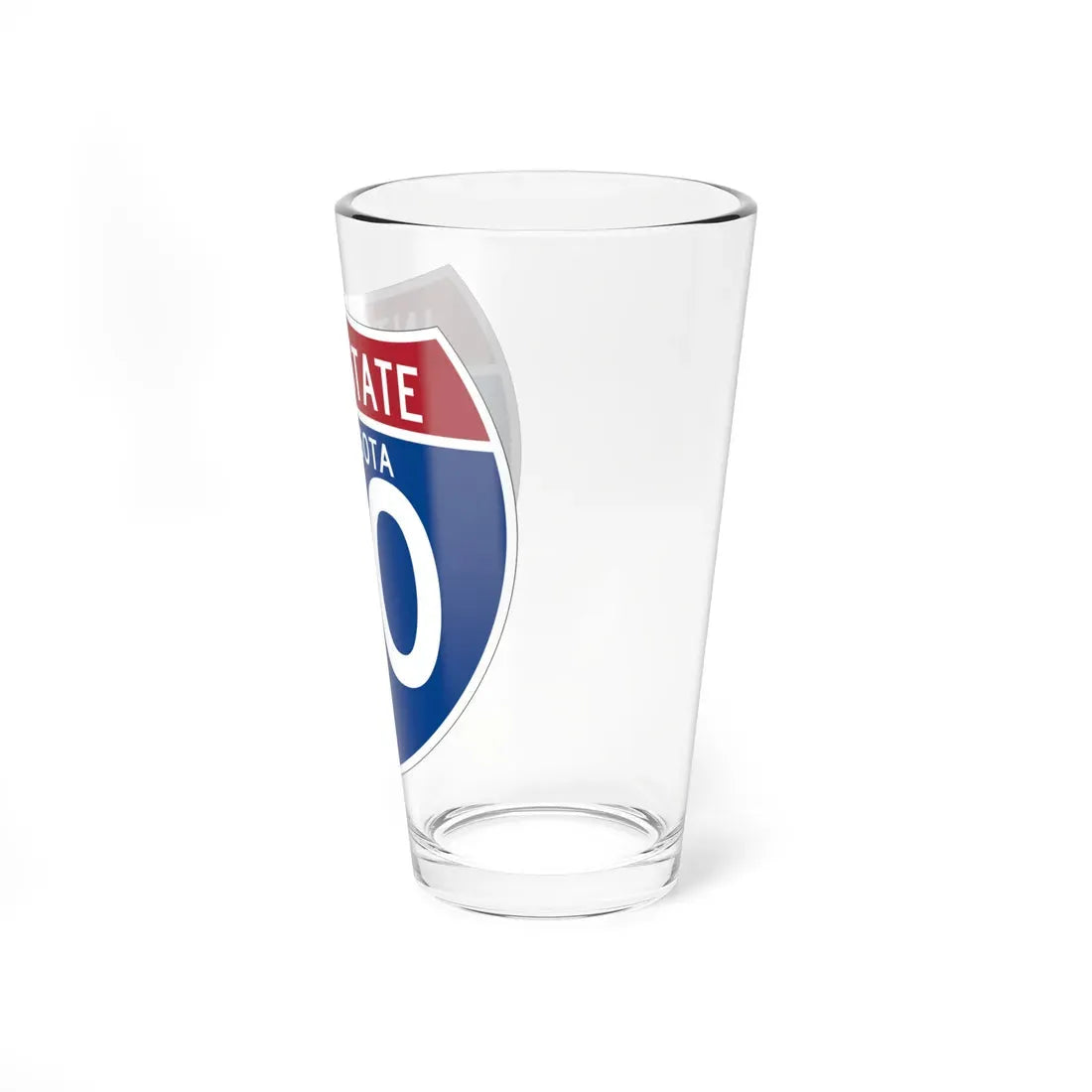 I-90 MN (Minnesota) (Road Sign) Pint Glass 16oz - Go Mug Yourself