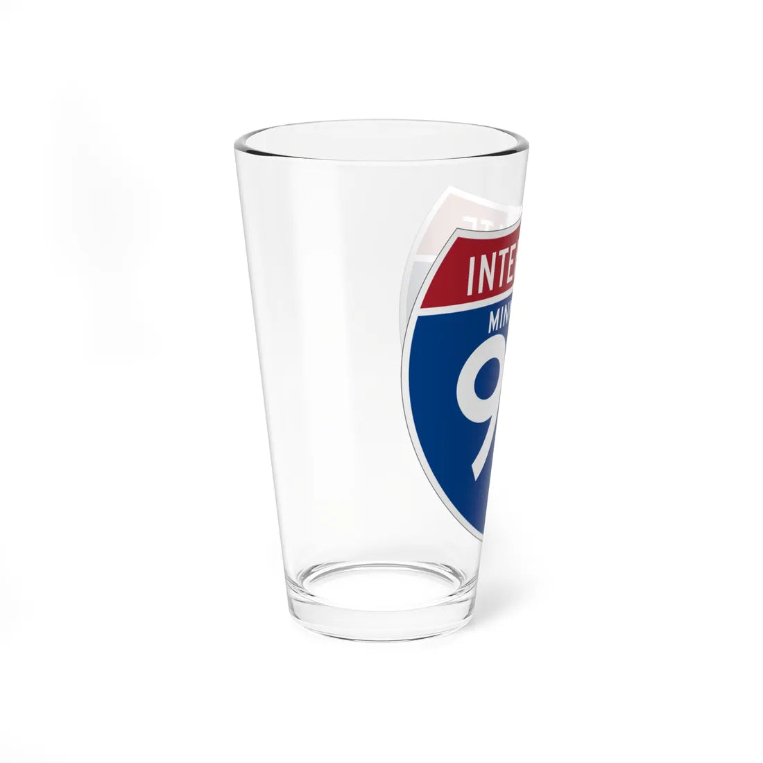 I-90 MN (Minnesota) (Road Sign) Pint Glss 16oz - Go Mug Yourself