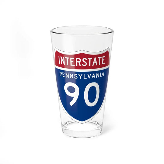 I-90 PA 1957 (Pennsylvania) (Road Sign) Pint Glass 16oz 16oz - Go Mug Yourself