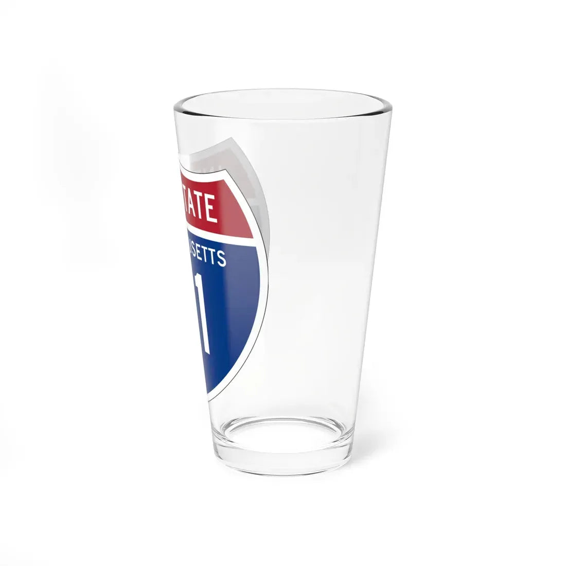 I-91 MA 1957 (Massachusetts) (Road Sign) Pint Glass 16oz - Go Mug Yourself
