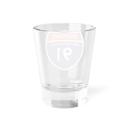 I-91 MA 1957 (Massachusetts) (Road Sign) Shot Glass 1.5oz - Go Mug Yourself