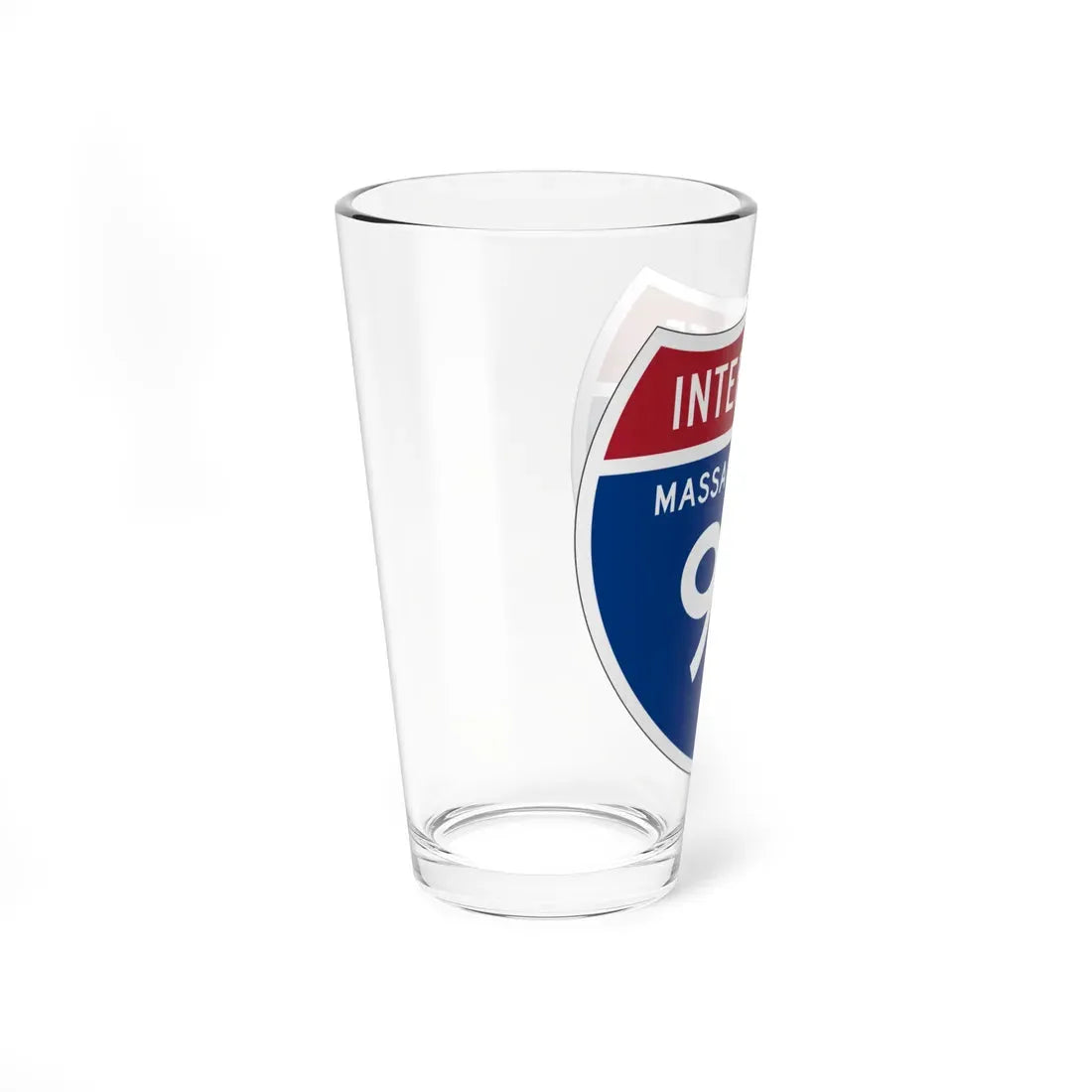 I-93 MA 1957 (Massachusetts) (Road Sign) Pint Glass 16oz - Go Mug Yourself