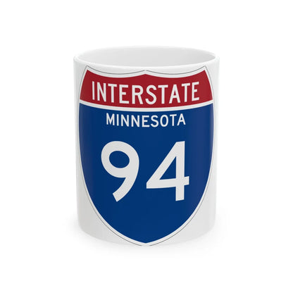 I-94 MN 1957 (Minnesota) (Road Sign) White Coffee Mug 11oz - Go Mug Yourself