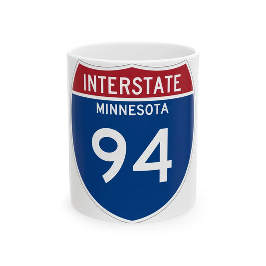 I-94 MN 1957 (Minnesota) (Road Sign) White Coffee Mug 11oz - Go Mug Yourself