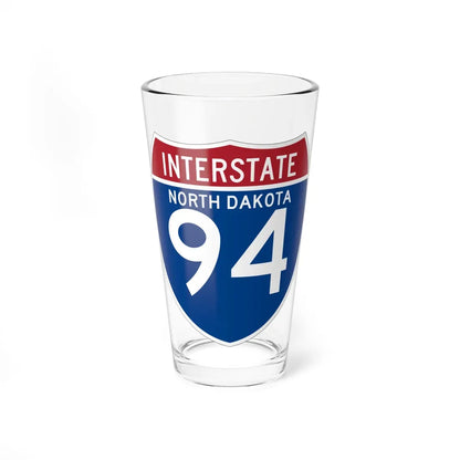 I-94 ND (North Dakota) (Road Sign) Pint Glass 16oz 16oz - Go Mug Yourself