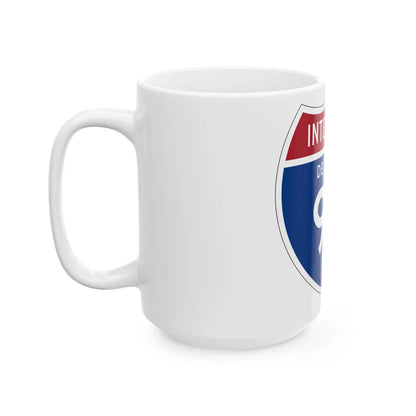 I-95 DE 1957 (Delaware) (Road Sign) White Coffee Mug - Go Mug Yourself