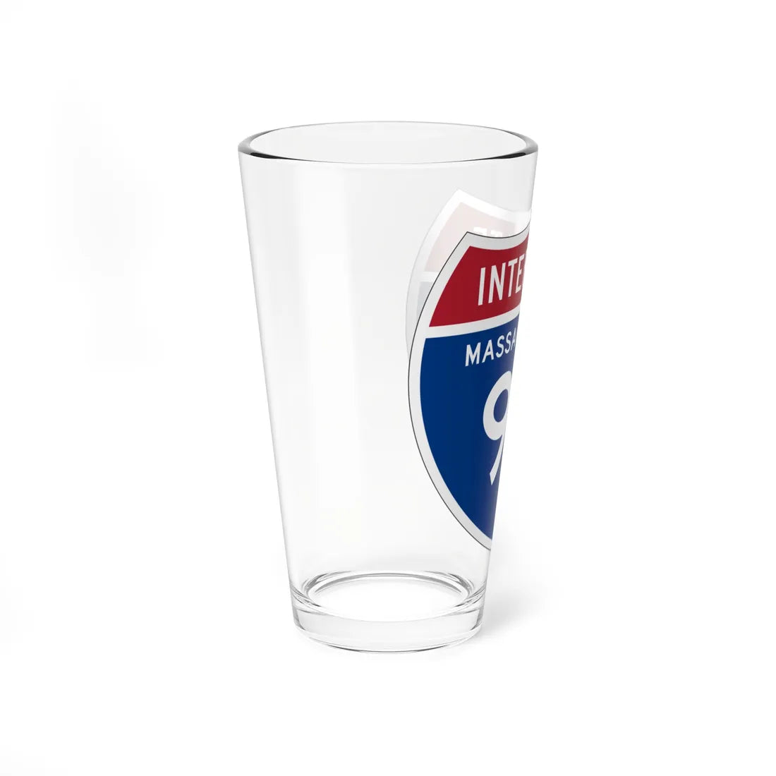 I-95 MA 1957 (Massachusetts) (Road Sign) Pint Glss 16oz - Go Mug Yourself
