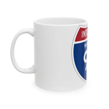 I-95 MD 1957 (Maryland) (Road Sign) White Coffee Mug - Go Mug Yourself
