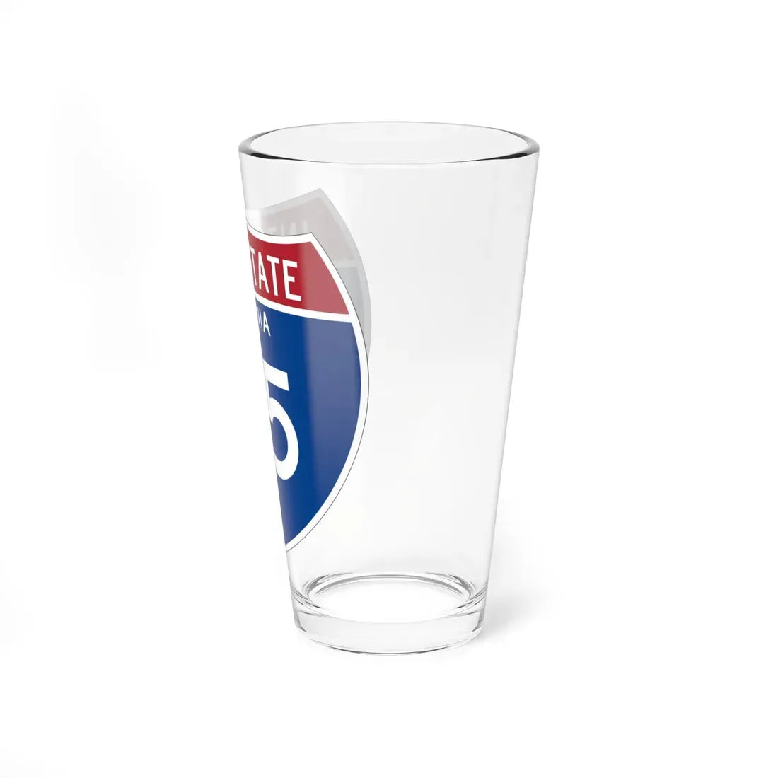 I-95 VA Metric (Virginia) (Road Sign) Pint Glass 16oz - Go Mug Yourself