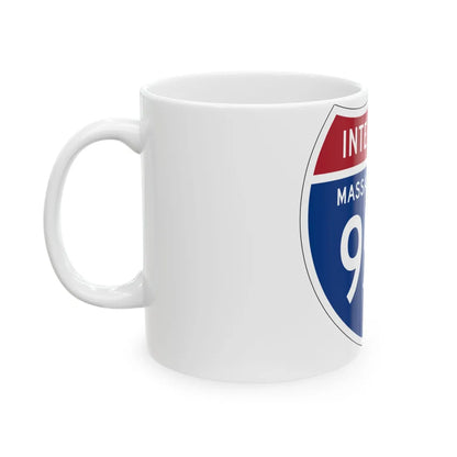 I-95E MA 1957 (Massachusetts) (Road Sign) White Coffee Mug - Go Mug Yourself