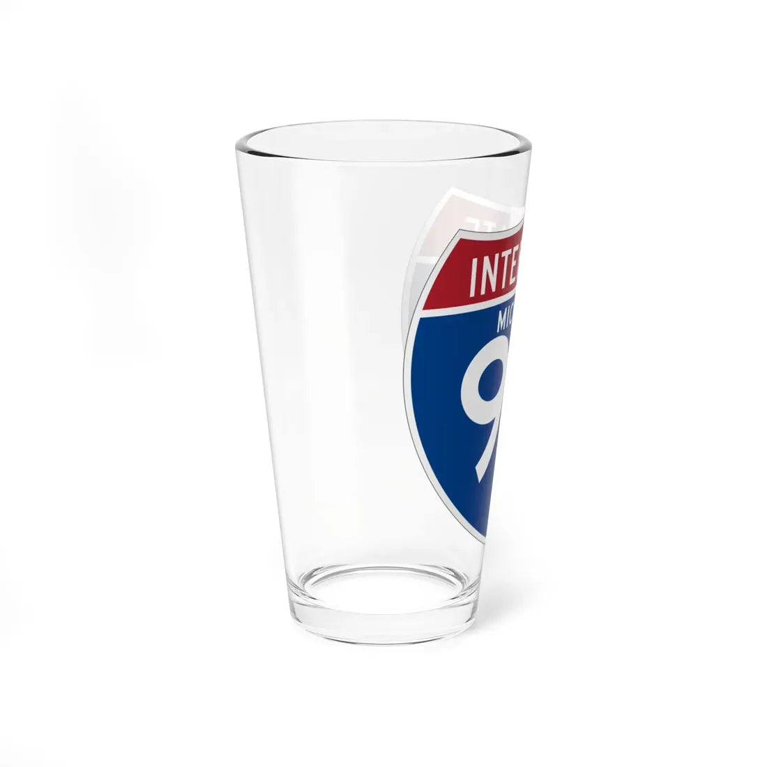 I-96 MI (Michigan) (Road Sign) Pint Glass 16oz - Go Mug Yourself