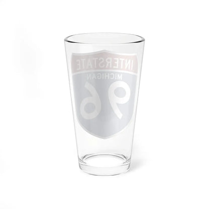 I-96 MI (Michigan) (Road Sign) Pint Glass 16oz - Go Mug Yourself