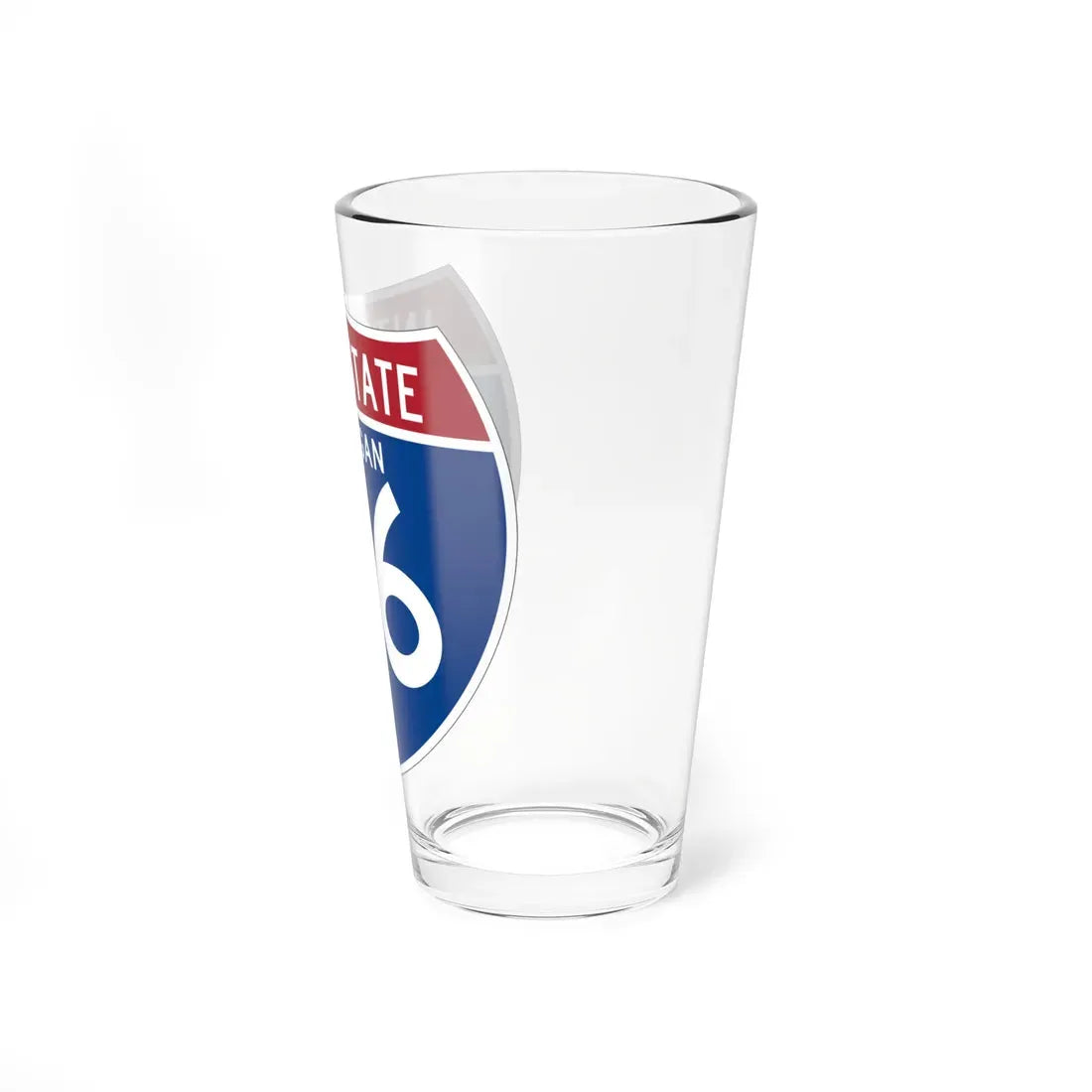 I-96 MI (Michigan) (Road Sign) Pint Glass 16oz - Go Mug Yourself