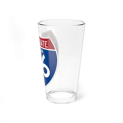 I-96 MI (Michigan) (Road Sign) Pint Glass 16oz - Go Mug Yourself