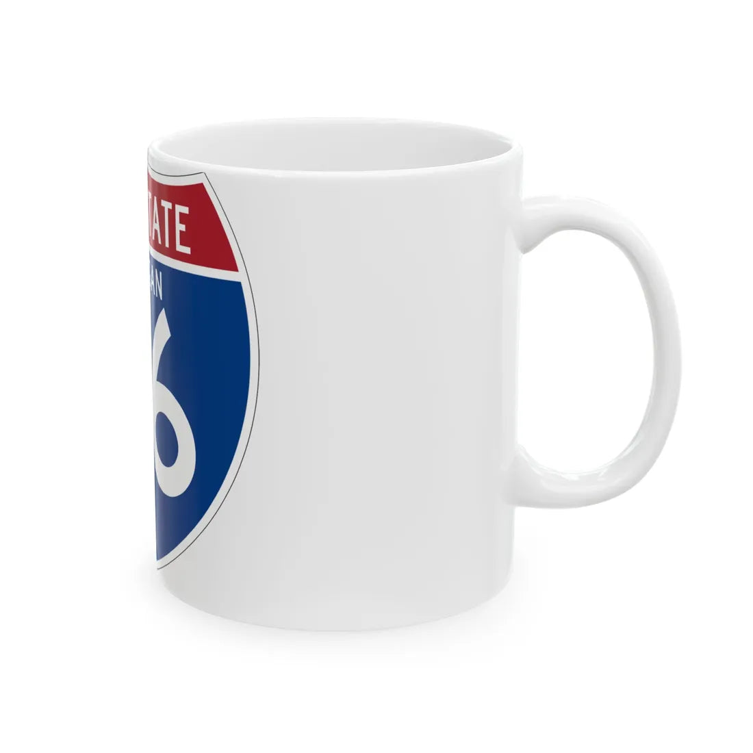 I-96 MI (Michigan) (Road Sign) White Coffee Mug - Go Mug Yourself