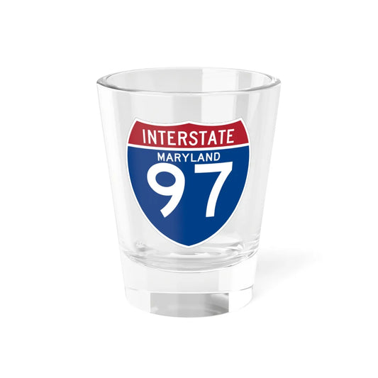 I-97 MD (Maryland) (Road Sign) Shot Glass 1.5oz 1.5oz - Go Mug Yourself