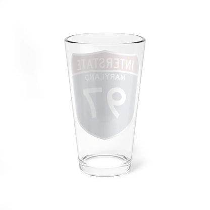 I-97 MD Metric (Maryland) (Road Sign) Pint Glass 16oz - Go Mug Yourself