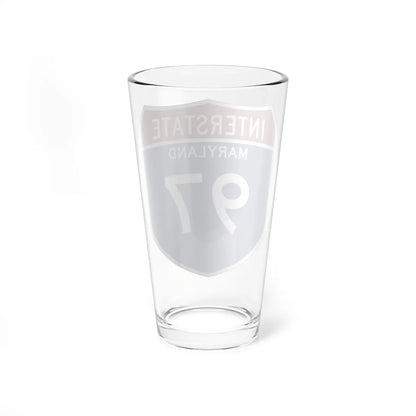 I-97 MD Metric (Maryland) (Road Sign) Pint Glss 16oz - Go Mug Yourself