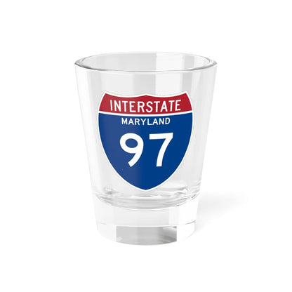 I-97 MD Metric (Maryland) (Road Sign) Shot Glass 1.5oz 1.5oz - Go Mug Yourself