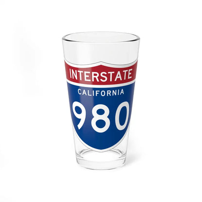 I-980 CA (California) (Road Sign) Pint Glass 16oz 16oz - Go Mug Yourself
