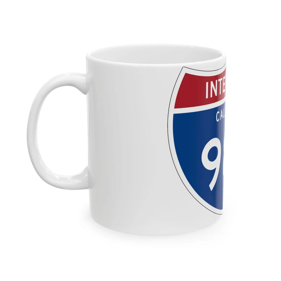 I-980 CA (California) (Road Sign) White Coffee Mug - Go Mug Yourself