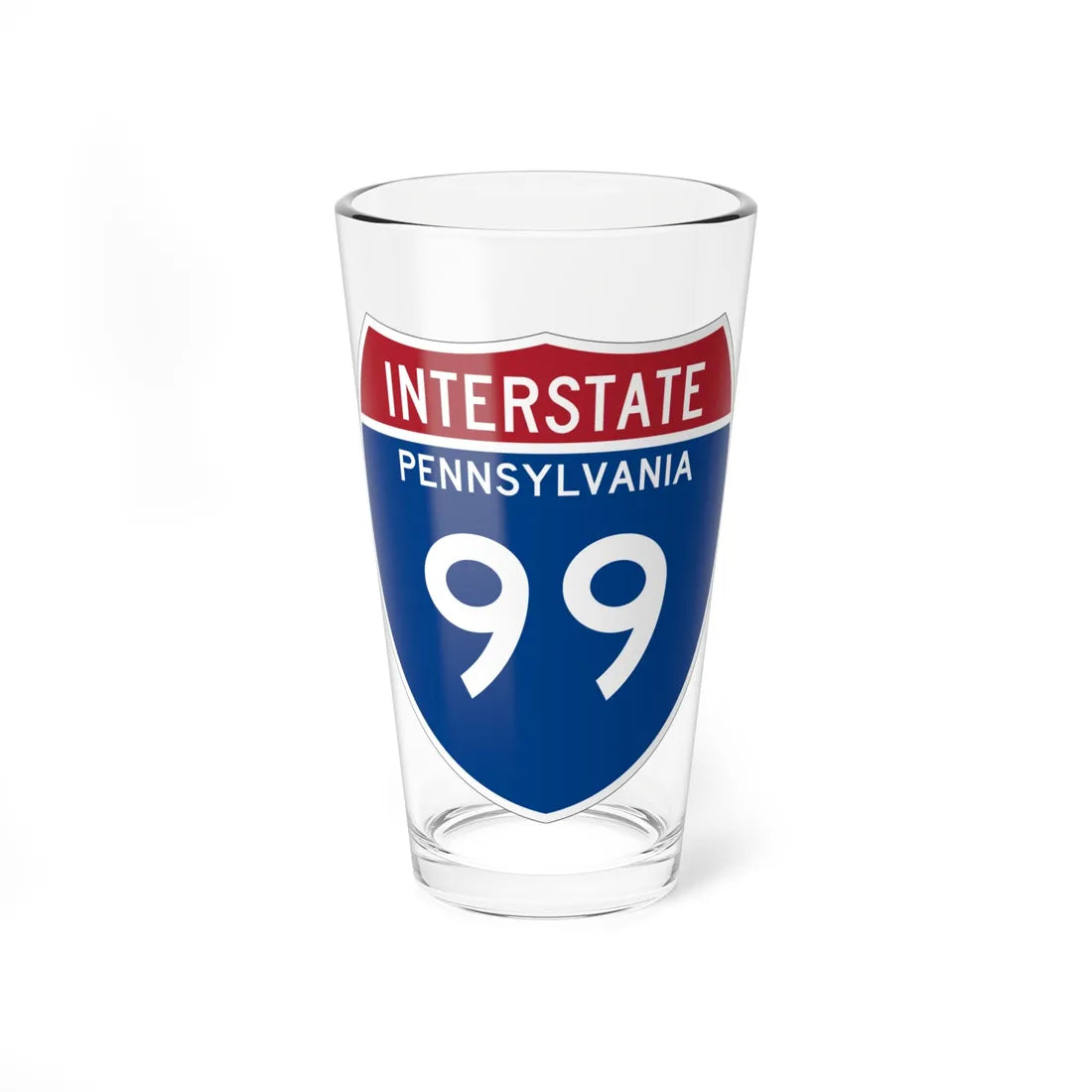 I-99 PA Metric (Pennsylvania) (Road Sign) Pint Glss 16oz 16oz - Go Mug Yourself