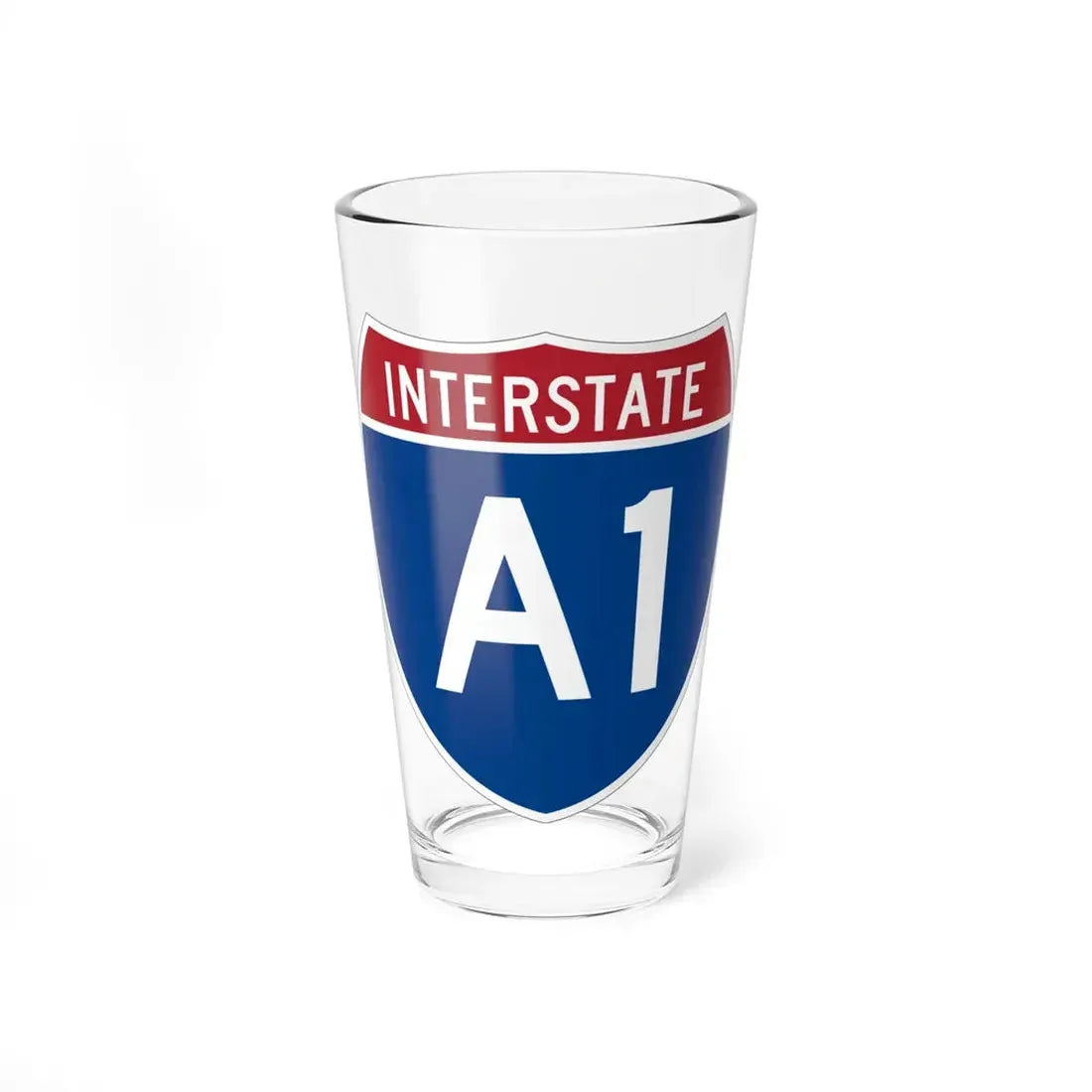 I-A1 (Alaska) (Road Sign) Pint Glss 16oz 16oz - Go Mug Yourself
