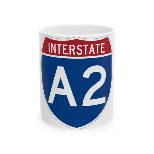 I-A2 (Alaska) (Road Sign) White Coffee Mug 11oz - Go Mug Yourself