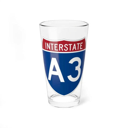 I-A3 (Alaska) (Road Sign) Pint Glass 16oz 16oz - Go Mug Yourself