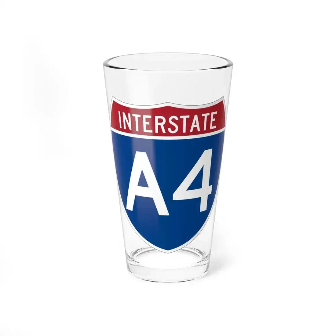 I-A4 (Alaska) (Road Sign) Pint Glass 16oz 16oz - Go Mug Yourself