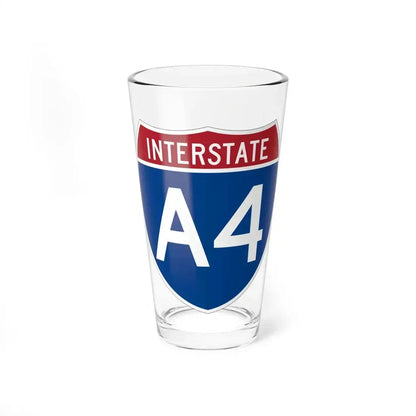 I-A4 (Alaska) (Road Sign) Pint Glass 16oz 16oz - Go Mug Yourself