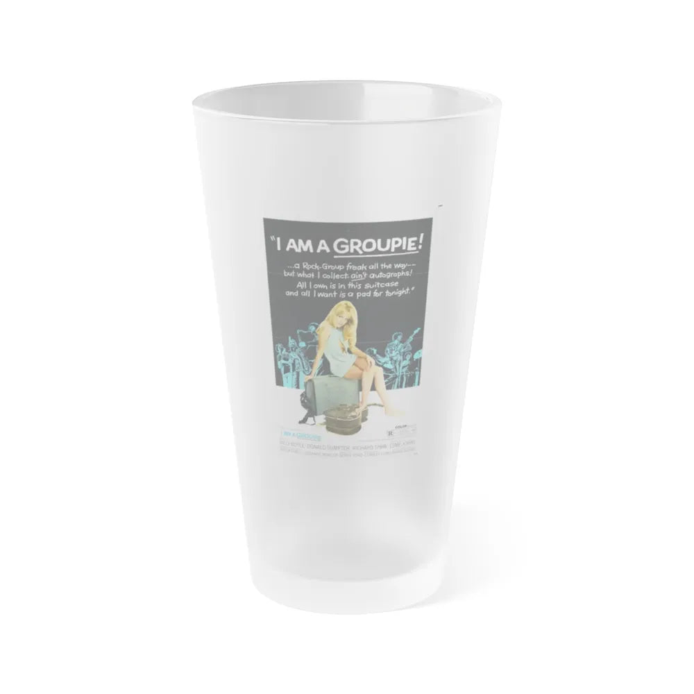 I AM A GROUPIE! 1970 Movie Poster - Frosted Pint Glass 16oz-16oz-Frosted-Go Mug Yourself