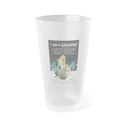 I AM A GROUPIE! 1970 Movie Poster - Frosted Pint Glass 16oz-16oz-Frosted-Go Mug Yourself