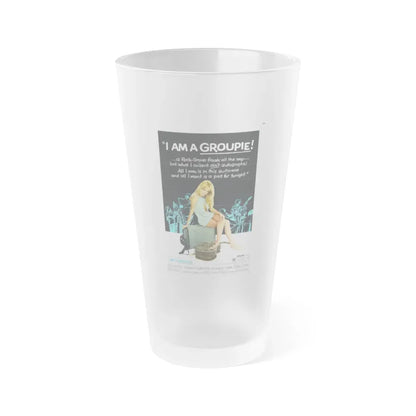 I AM A GROUPIE! 1970 Movie Poster - Frosted Pint Glass 16oz 16oz Frosted - Go Mug Yourself