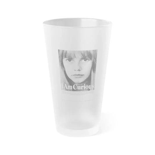 I AM CURIOUS (YELLOW) 1967 Movie Poster - Frosted Pint Glass 16oz 16oz Frosted - Go Mug Yourself